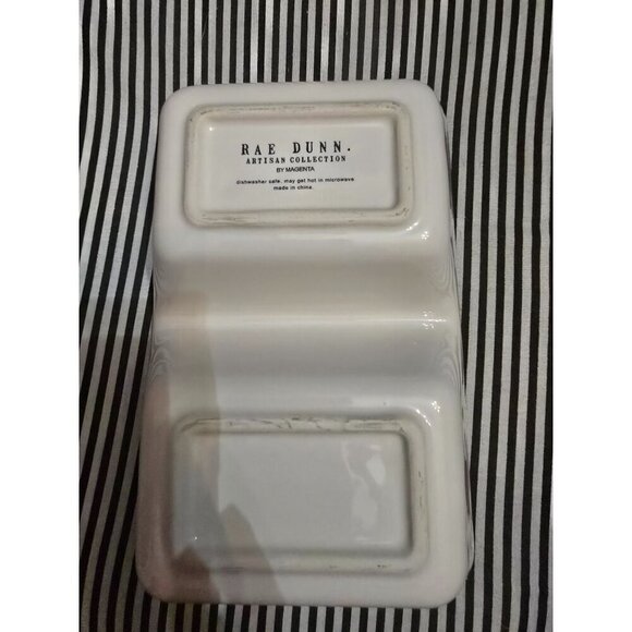 Magenta Rae Dunn Artisan Ice Cream Cones Divided Food Dish Mint Chocolate Strawb - Picture 7 of 16